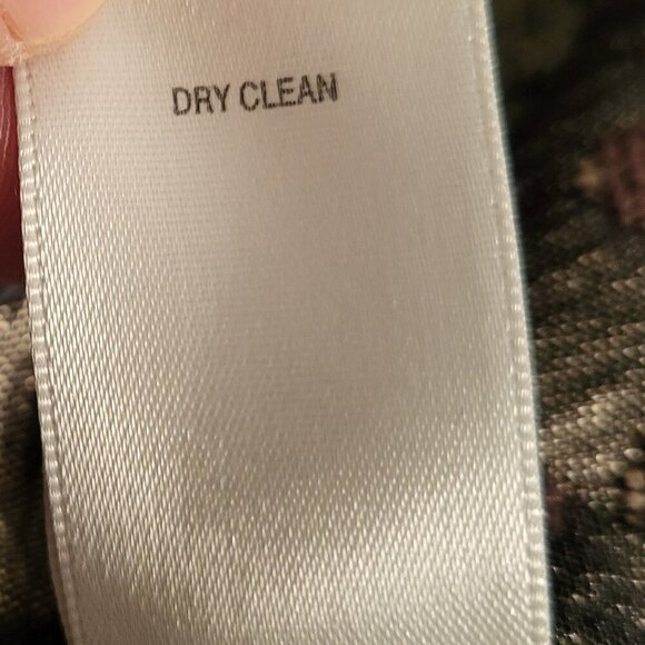 Dress Barn Burgundy Tan Beige Fall Colors Tapestry Zip Up Blazer Size Large - Picture 12 of 12